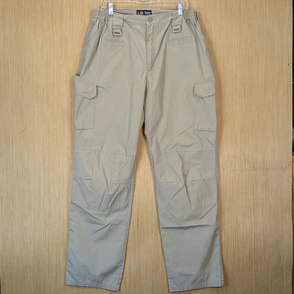LAPG LA Police Gear Khaki Basic Operator Ripstop Tactical Cargo Pants 38x34